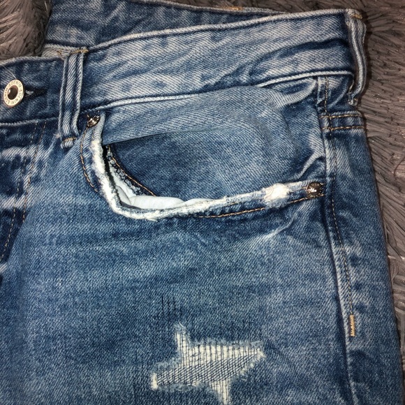 NWOT &Denim Boyfriend Low Rise Jeans - Picture 3 of 5